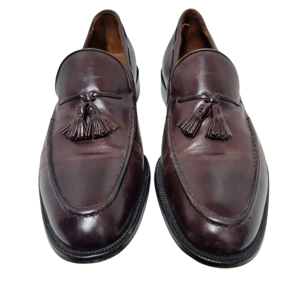 BOSTONIAN Tassel Genuine Leather Burgundy Loafer Dress Shoes #28686 Size 10M main image 9